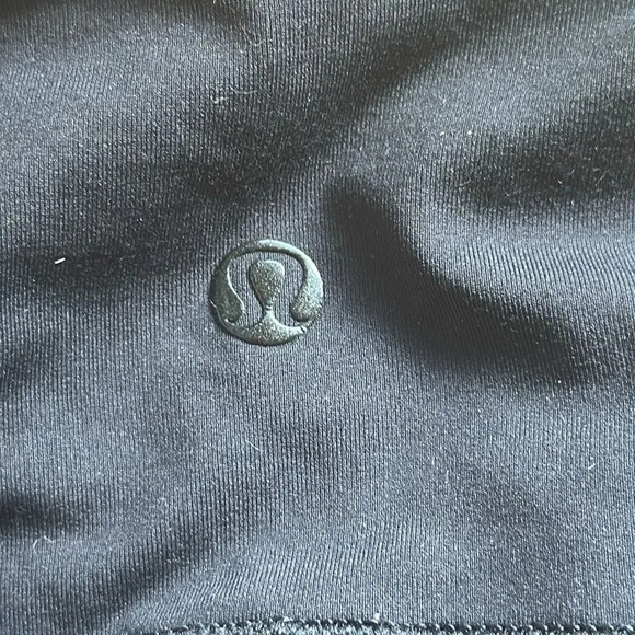 Lululemon sz 10 black crop leggings with cinch ties great pre owned condition - Picture 4 of 9